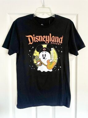 Disney Parks Disneyland Resort Black Mickey Ghost T‑Shirt